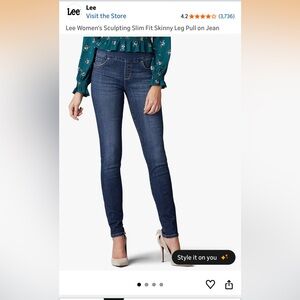 Lee Women's Skinny Jeans - Dark Blue